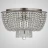 Люстра JACQUELINE CLEAR FLUSH-MOUNT Crystal