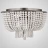 Люстра JACQUELINE CLEAR FLUSH-MOUNT Crystal