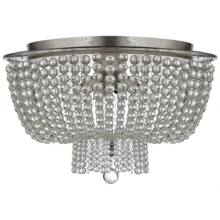 Люстра JACQUELINE CLEAR FLUSH-MOUNT Crystal