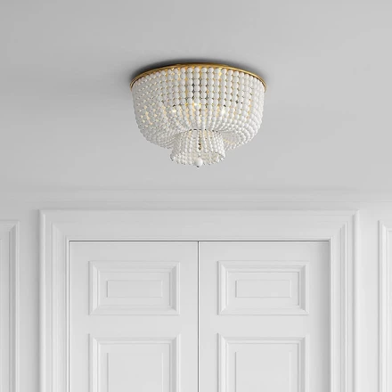 Люстра JACQUELINE CLEAR FLUSH-MOUNT Crystal