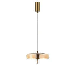 Подвес, D240xH65 мм, 1хЕ27 40Вт, янтарный Donolux S111057.1Amber
