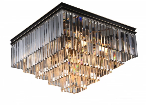 Накладная люстра 31112/PL black+gold Newport