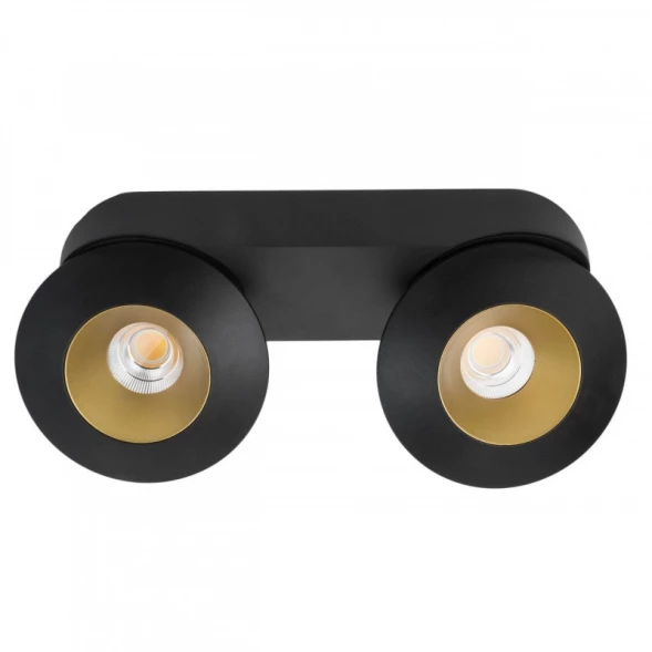 Накладной светильник KRIS SLIM 2 Black/Gold LeDron