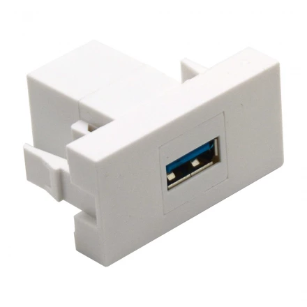 Розетка HDMI, 2мод., бел. (45х45мм), серия (тип) DEC Donolux DECF29W2