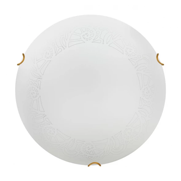 7602/BL SNOK SN Светильник стекло/белое/золото LED 24Вт 4000K D300 IP20 AMMONITE