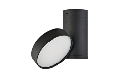 Накладной светодиодный светильник, 15Вт, диммируемый Donolux DL18811/15W Black R Dim