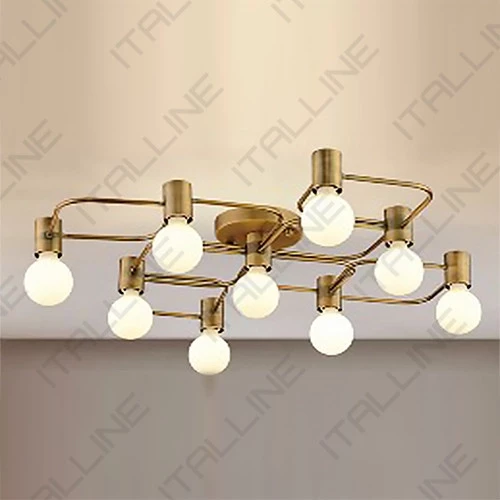 Накладная люстра Vega PL 6088/9 bronze ITALLINE