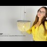 Потолочная люстра JACQUELINE WHITE SCONCE brass