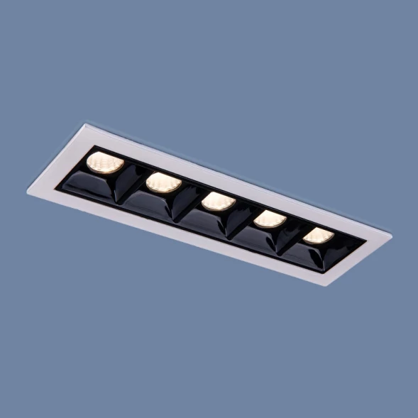 Встраиваемый светильник 9921 LED 10W 4200K белый/черный Elektrostandard