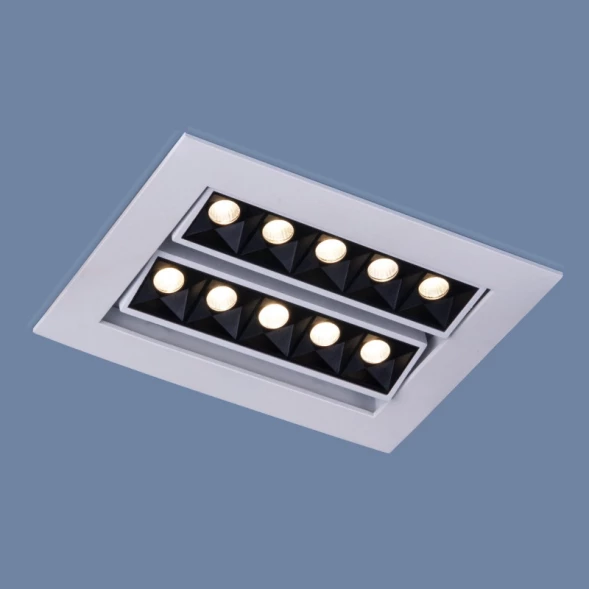 Встраиваемый светильник 9923 LED 20W 4200K белый/черный Elektrostandard