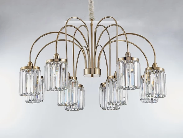 Подвесная люстра 4508+4/C gold Newport
