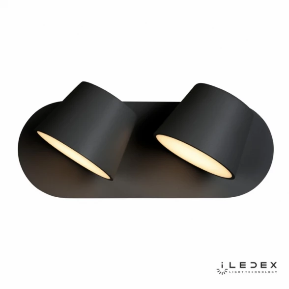 Бра W1118-2AS BK iLedex