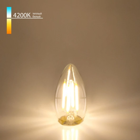 Светодиодная лампа Свеча BLE2706 F 9W 4200K E27 (C35 прозрачный) Elektrostandard